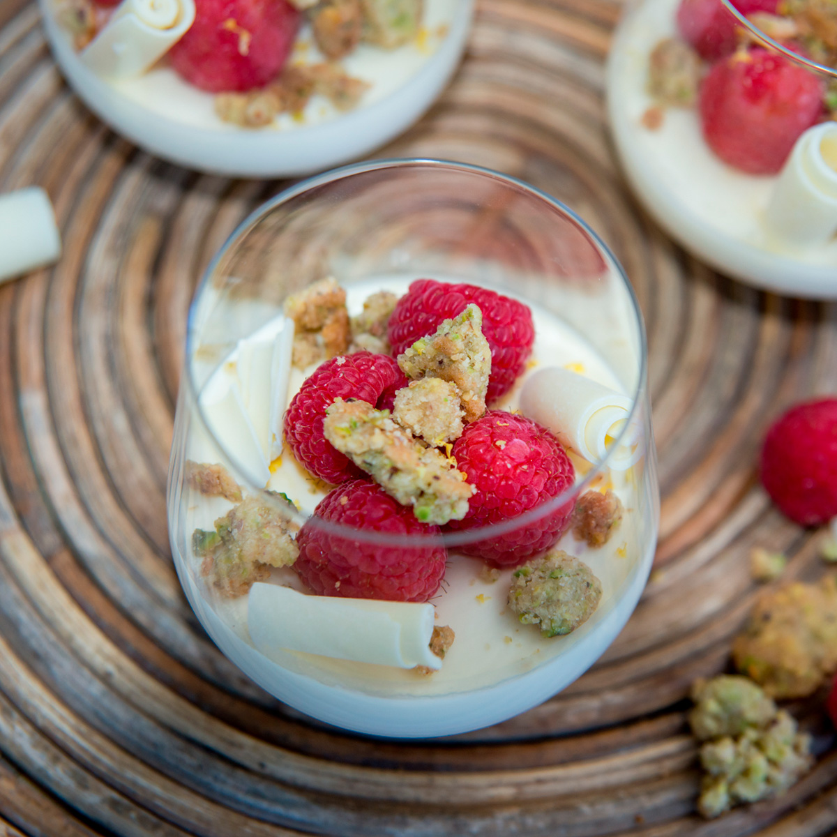 Raspberry panna cotta | Sorbet and mousse recipe