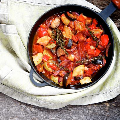 Pumpkin and leeks ratatouille | Gratins and vegetables recipe