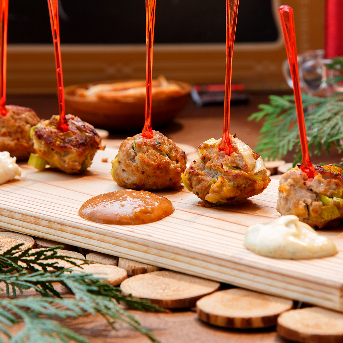 Chicken meatballs with leeks | Appetizer recipe
