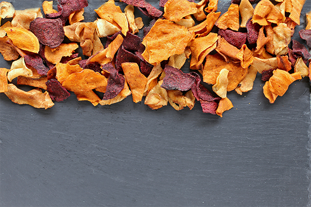 Chips aux légumes à manger en road trip