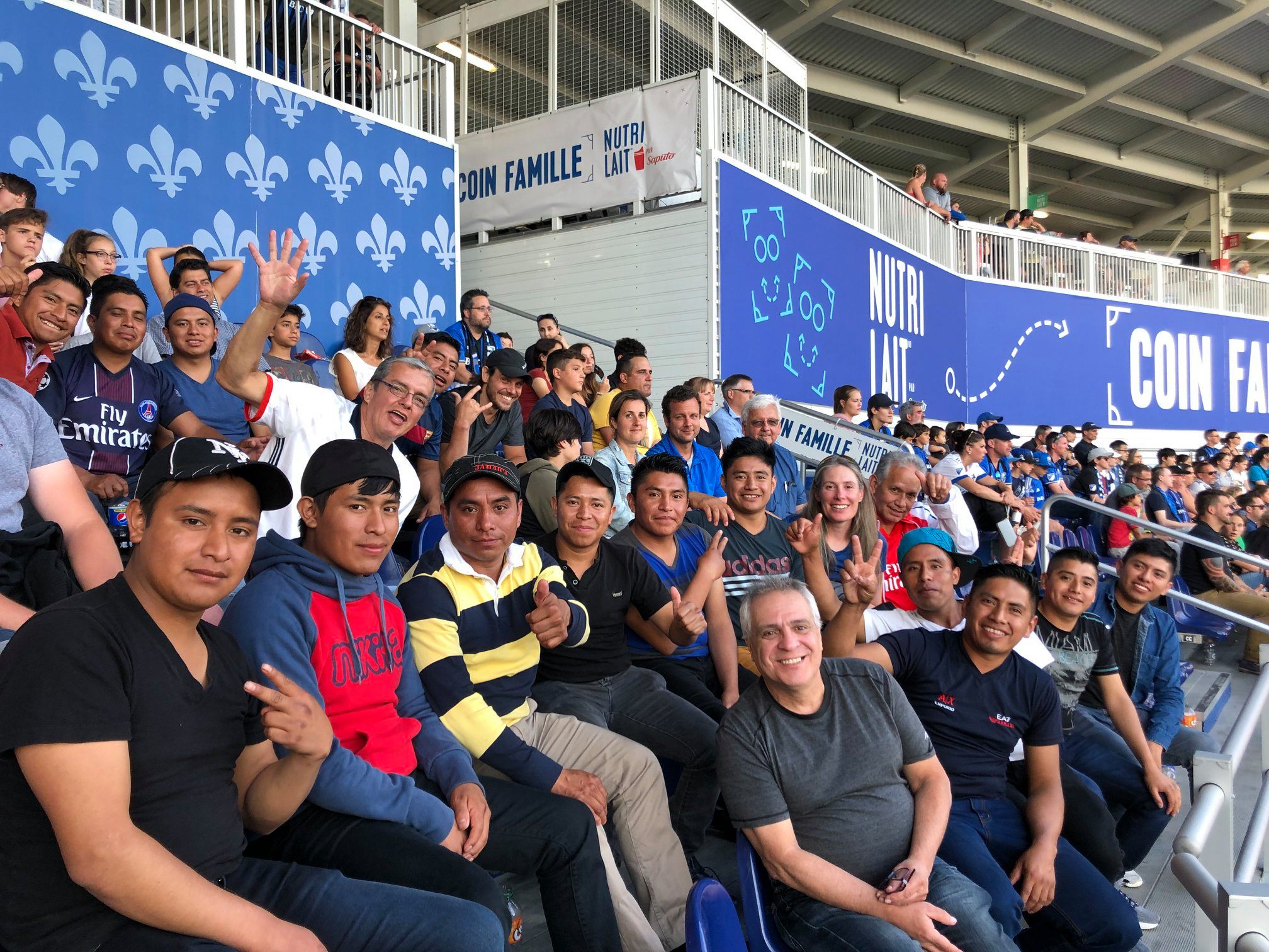 Employés de Les Cultures de chez nous lors d’un match du CF Montréal