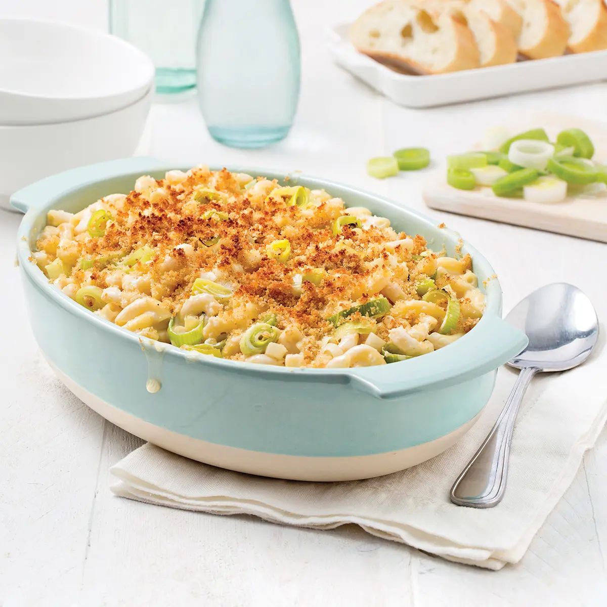 Leek mac and cheese
