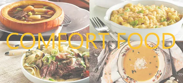 Les indispensables du comfort food