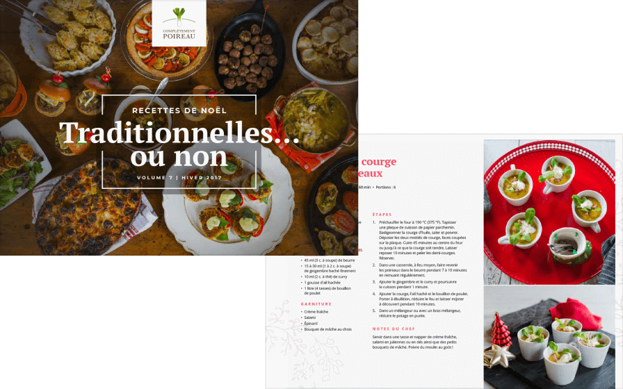 Souper traditionnel des fêtes avec des recettes festives non traditionnelles