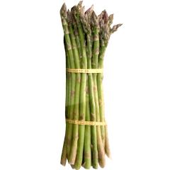 Asperges format n° 3 fines de 5 mm (3/16 po) à 10 mm (1/2 po) de diamètre en boîtes de 20 lb (9,07 kg)