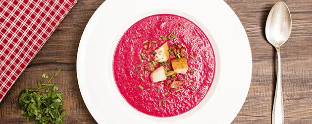 Comfort potages soup with leeks