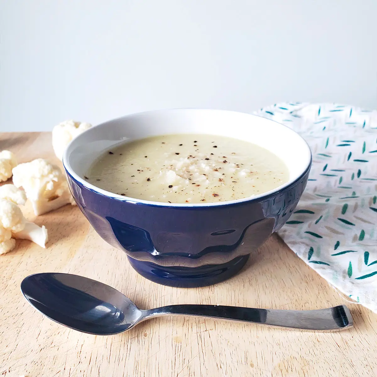 Cauliflower and leek potage