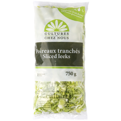 Package of 750 g sliced leeks