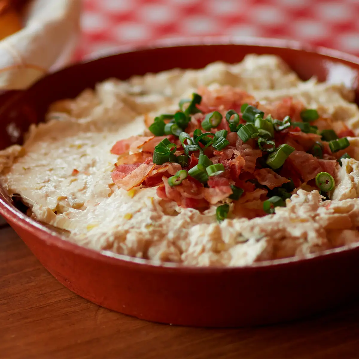 Leek and cream cheese warm dip