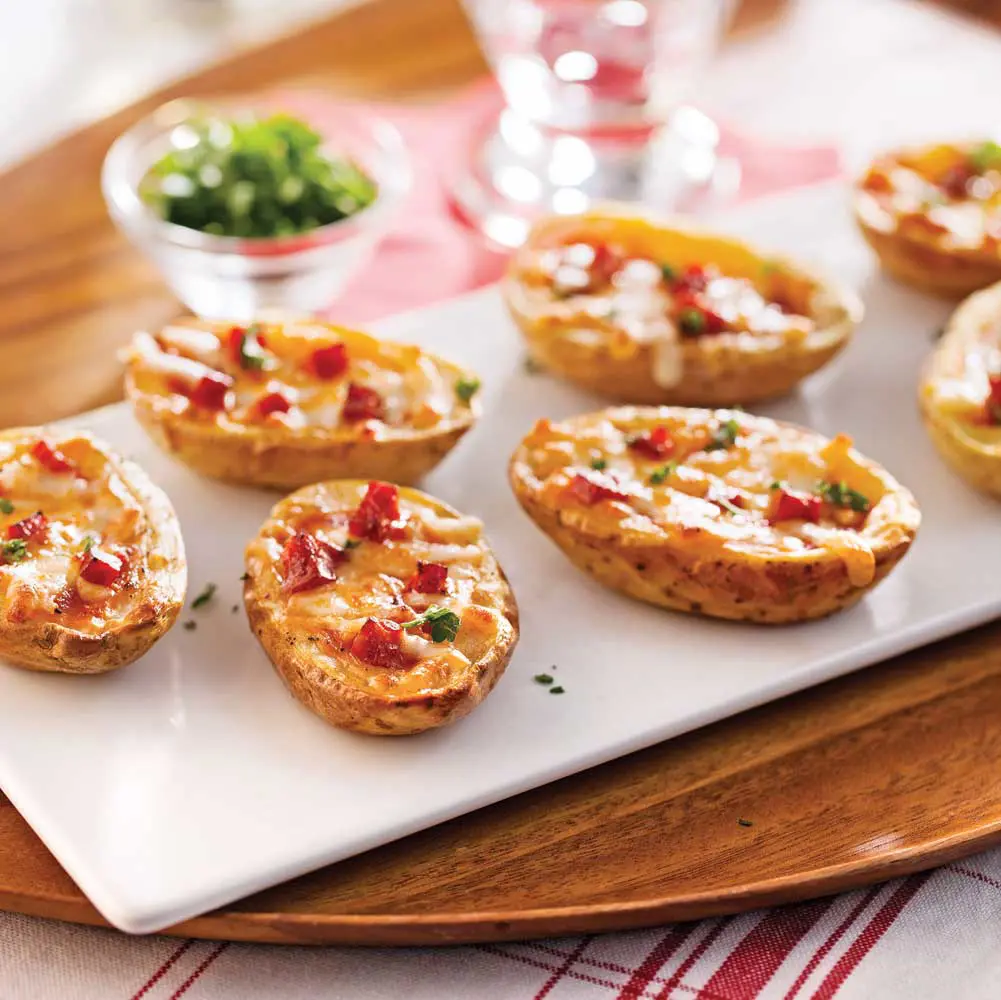 Pizza-style potato peels