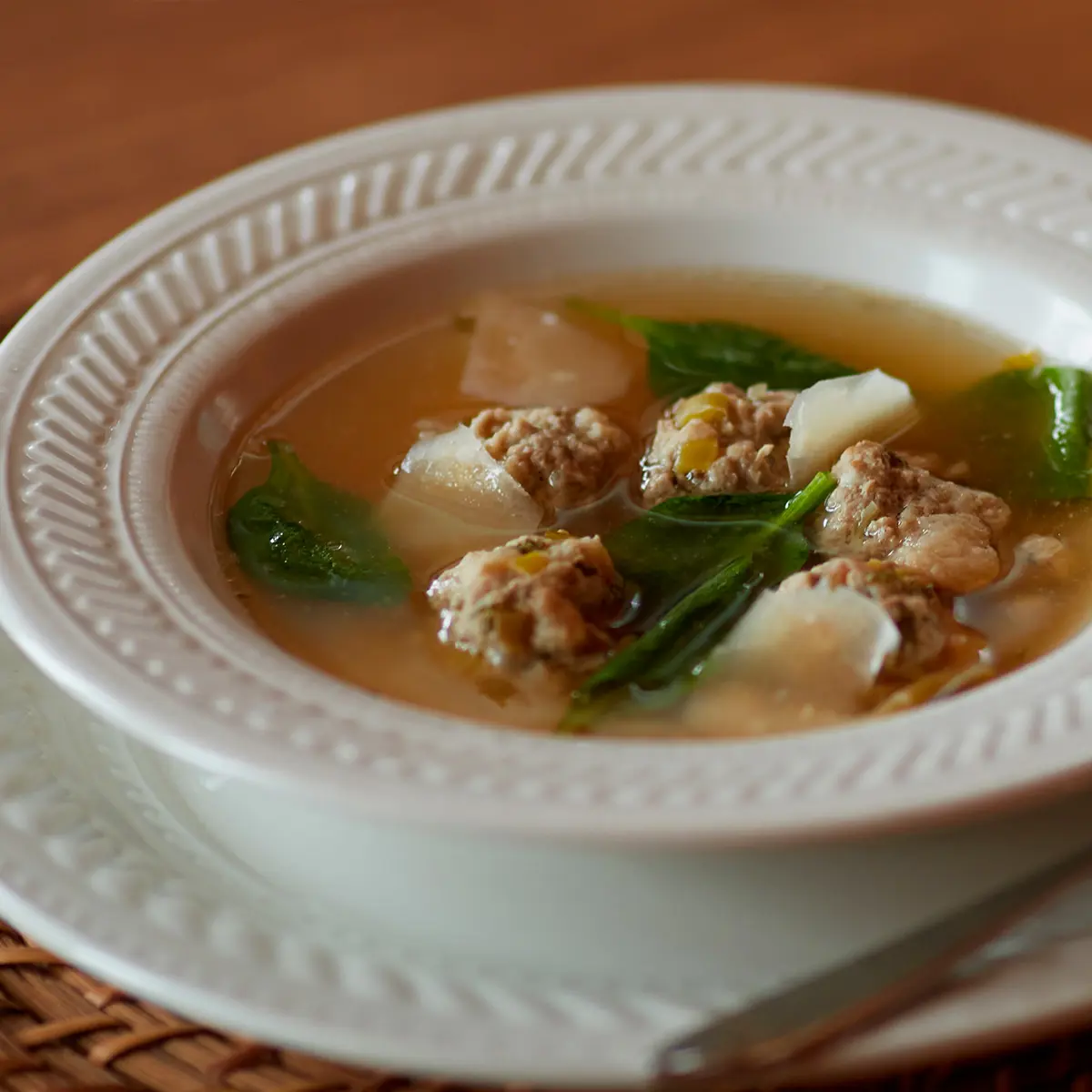 Pork meatball soup